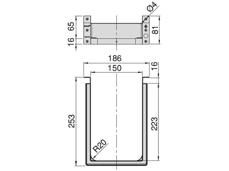 Metal UnderSink Drawer Insert Dimension from Better Kitchens